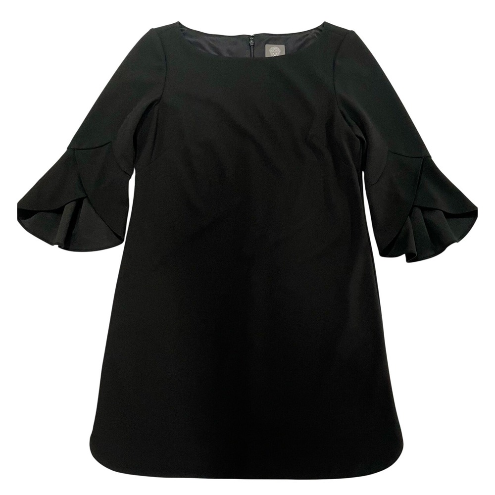 Vince Camuto Black Dress with 3/4 Length Tulip Sleeves New Without Tags Size 8